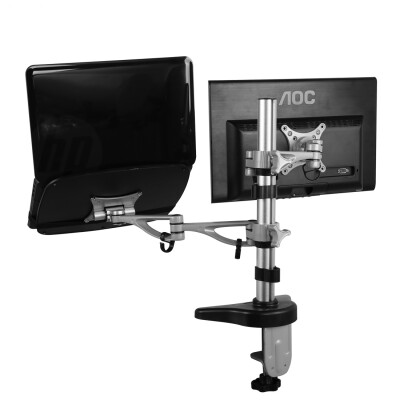 

FLEXIMOUNTS dual arm Desk Laptop Mount Lcd arm for 10''-27'' Samsung/Dell/Asus/Acer/HP/AOC Computer Monitor and 11"-15.6" Notebook