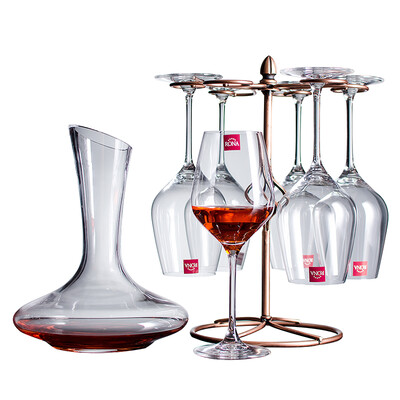 

LONA (RONA) European imports of red wine glass wine gift box 6 sets (470ml red wine glass * 6) to give the domestic drinker 1500ml and fine wine rack (style random