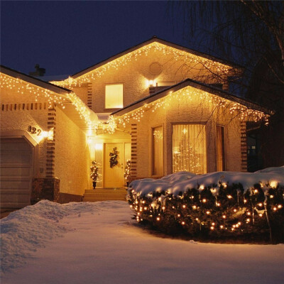 

LED Curtain Icicle String Light 220V 45m 100Leds Indoor Drop LED Party Garden Stage Outdoor Decorative Light