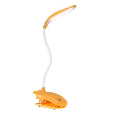 

16 LED Desk Lamp USB Rechargeable Dimmable Lightweight Clip Lamp with Sensitive Touch Button for Bedside Reading Study