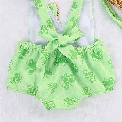 

Newborn Infant Kids Baby Girl Lucky Charm Print Romper Jumpsuit Sunsuit Outfits