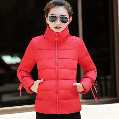 

2018 winter cotton ladies short section cotton ladies thick warm jacket female students Slim fashion wild jacket