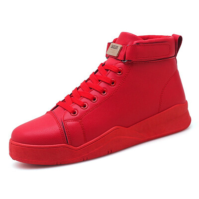 

Fashion winter handsome lazy shoes shoes high school students high to help mens shoes casual society guys autumn shoes Zhongbang