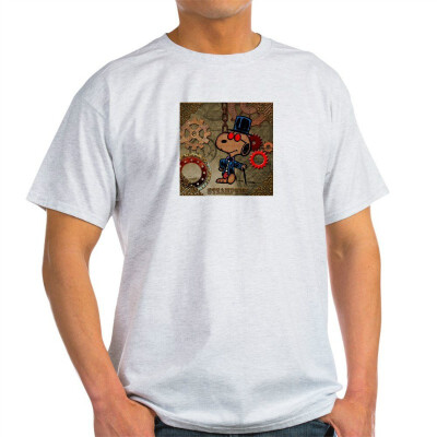 

CafePress - Peanuts Snoopy Steampunk Snoopy Light T-Shirt - 100 Cotton T-Shirt