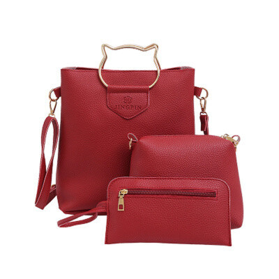 

Korea women bag PU Mother bag Three piece set Ladies handbag 2018 new winter&autumn leisure shoulder bag