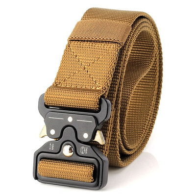 

Tactical Belt Men Adjustable Heavy Duty Waist Belts with Metal Buckle Nylon Belt Hunting Accessories for ClimbingCyclingHikingT