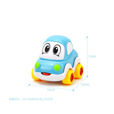 

Fashion Cute Cartoon Smiling Face Inertial Car Taxi Minibus Children Toy Car