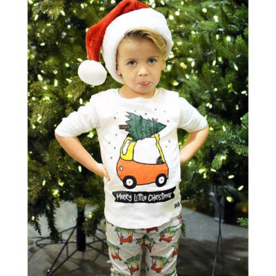 

Christmas Kids Baby Girl Boy Xmas Car Long Sleeve Tops Pants Outfits Clothes AU