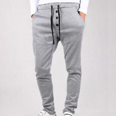 

Mens Track Pants Casual Sport Gym Jogging Jogger Pencil Pants Trousers Slacks