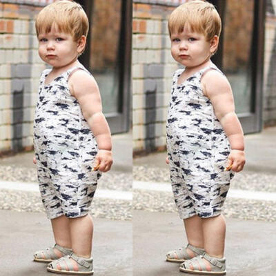 

Newborn Kids Baby Boy Jumpsuit Romper Bodysuit Cotton Clothes Outfits 0-24M