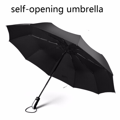 

telescopic umbrella Automatic Umbrella Rain Women Auto Luxury Big Windproof Umbrellas Rain For Men Black Coating 10K Parasol