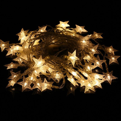 

10 Meters Ball Shaped Warm Yellow LED String Lights Battery Powered Shining LED Strip Decoration for Christmas