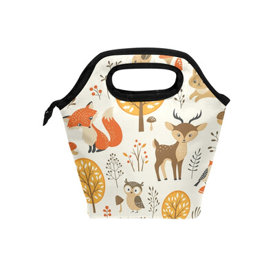 

Lunch Bag Tote Bag Forest Animals Travel Picnic Organizer Lunch Holder Handbags Lunch Bag Box