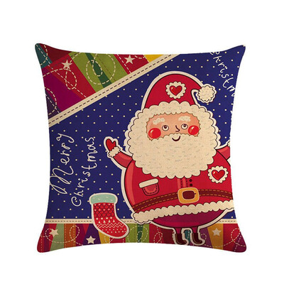 

1Pc Christmas Decorations for Xmas Pillowcase Santa Claus Pillow Cover Cushion Home Decor