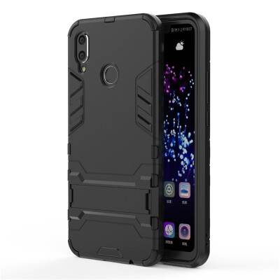 

Fecoprior TPU PC Case For Huawei P Smart Plus Back Cover Stand Armor Shield Celulars Fundas Coque