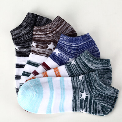 

Jingdong supermarket] Antarctic (Nanjiren) men socks leisure spring and summer seasons stealth five-star sports shorts socks 5 double gift box mixed color uniform