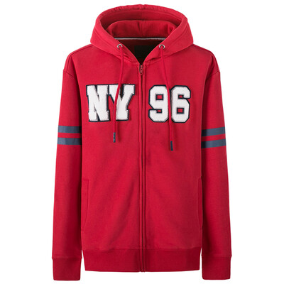 

Semir (Semir) с капюшоном куртки мужские мужчин ударил цвет букв вышитые патч свитер пальто корейской версии тенденции 10315081007 китайский красный L