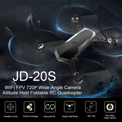 

JINGDATOYS JD-20S WIFI FPV 480P Camera Drone Altitude Hold Foldable RC Quadcopter
