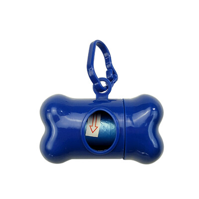 

Cute Pet Dog Poop Holder Rubbish Bags Case Bone Shape Garbage Dispenser Box Clean-up Bag Carrier Case with 15pcs Waste Bags