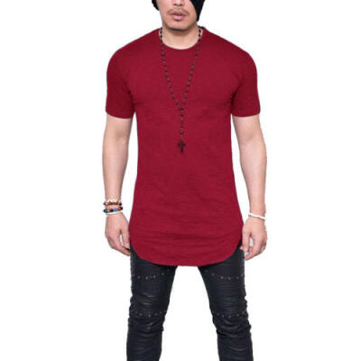 

Summer Mens Slim Fit O Neck Short Sleeve Muscle Tee T-shirt Casual Tops Blouse