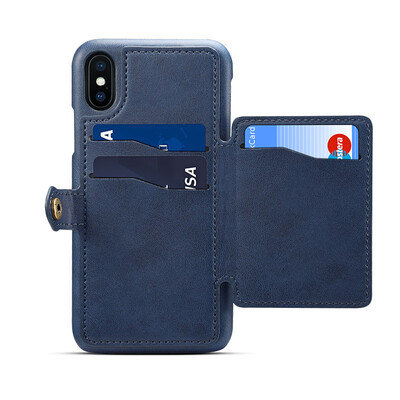 

New iPhoneXS Max Mobile Case Apple 8plus Cover XR Holster 6s Rear Cover Blue