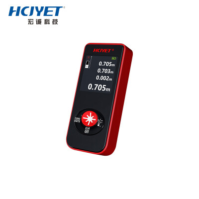 

HCJYET 40 m rechargeable handheld mini laser range finder infrared distance measuring instrument measuring room electronic ruler HT-204