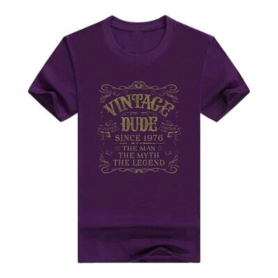 

42nd Birthday Shirt Vintage Dude 1976 Birthday Gift Tshirt