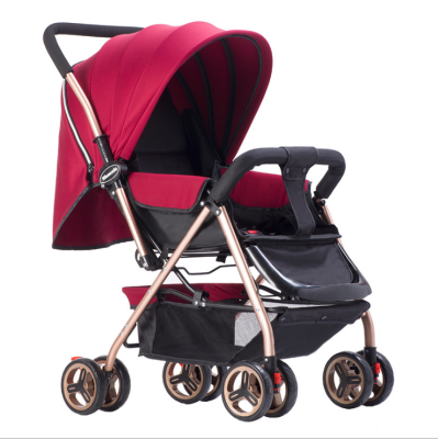 

Baby strollers for children can sit or lie down portable folding strollers for children with high landscape double children stroll