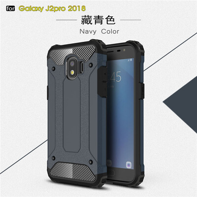 

Fivice Samsung Galaxy J2 Pro 2018 case Luxury Silicone Diamond Armor PC Hard Shell Phone Case