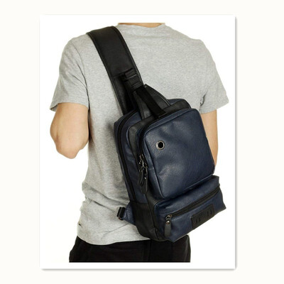 

PU leather mens sports chest bag casual outdoor crossbody bag fashion models