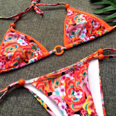 

Women Push-up Padded Bra Bandage Bikini Set Swimsuit Triangle Swimwear Bathing