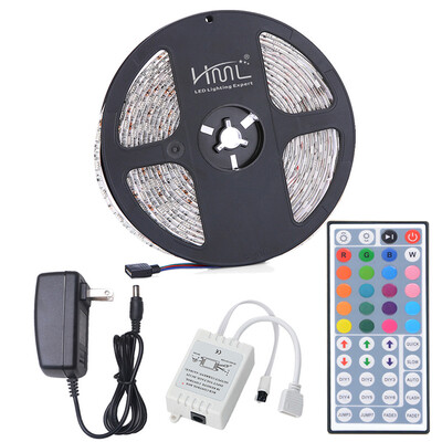 

HML 5M Waterproof 72W 5050 RGB LED Strip Light with 44 Keys Remote Control And