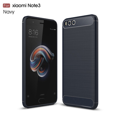 

Fivice Xiaomi Redmi note 3 case Luxury brushed carbon fiber TPU soft shell