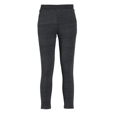 

PEAK mens autumn&winter new knit wool trousers comfortable casual warm sports pants DF384021 black flower gray L code