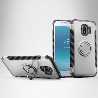 

Fivice Samsung Galaxy J2 pro case PC metal ring shell magnetic car bracket TPU phone case