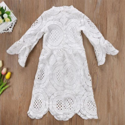 

Toddler Baby Kids Girls Dress Toddler Princess Party Lace Summer Floral Dresses