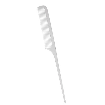 

Salon Hair Comb Stainless Steel Hair Cutting Comb Hand Made Professional Hairdressing Steel Comb