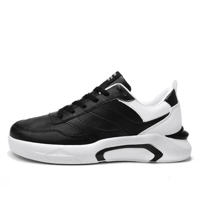 

Breathable leather sports casual shoes mens Korean version of Joker tide shoes increase mens shoes shoes mens deodorant