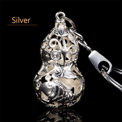 

NeillieN hollow gourd keychain hanging mens car key chain pendant female creative gift lettering