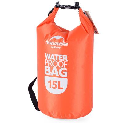 

NH outdoor 15-25 liters waterproof bag swim bag outdoor multi-purpose drift bag waterproof storage bag orange 15L