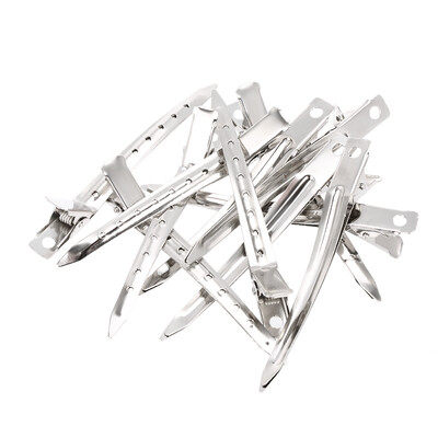 

Metal Prong Alligator Clip Flat Barrette Hair Clamp Single Hairpins for Hair Bow Three Optional Sizes L M S