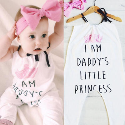 

UK Headband Baby Kids Girls Floral Jumpsuit Romper Bodysuit Outfit Set Clothes