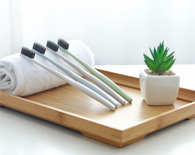

Eco-Friendly Natural Travel Toothbrush with Toothbrush Cover - Pack Of 4