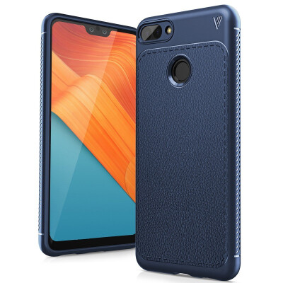 

MOONCASE Samsung Galaxy A6 2018 Gentleman Series TPU-Blue