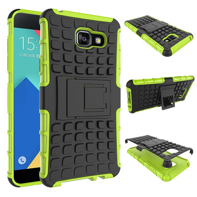 

Fivice Samsung A710A7 2016 Case TPU anti-fall tire pattern back clip bracket phone case