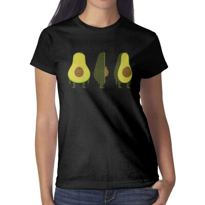 

Melinda Avocados Fresh Womens Black t Shirts Fashion Pretty Women Cotton tee Shirts