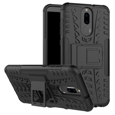 

Fivice Huawei nova 2i Case TPU anti-fall tire pattern back clip bracket phone case