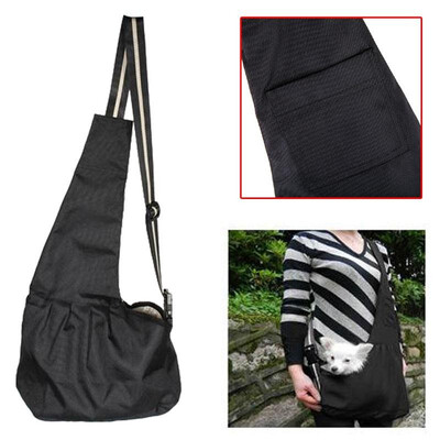 

Black Pet Dog Puppy Strap Sling Shoulder Bag Carrier SML