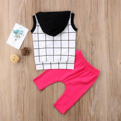

Toddler Baby Girl Clothes Hoodie Tank VestLong Pants Leggings 2Pcs Outfits Set