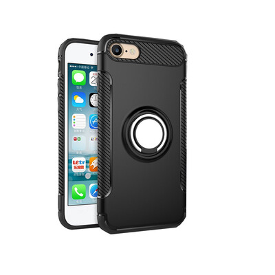 

Fivice iphone 78 case PC metal ring shell magnetic car bracket TPU phone case